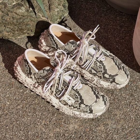 giuseppe zanotti BNIB python textured lowtops - Picture 2 of 14